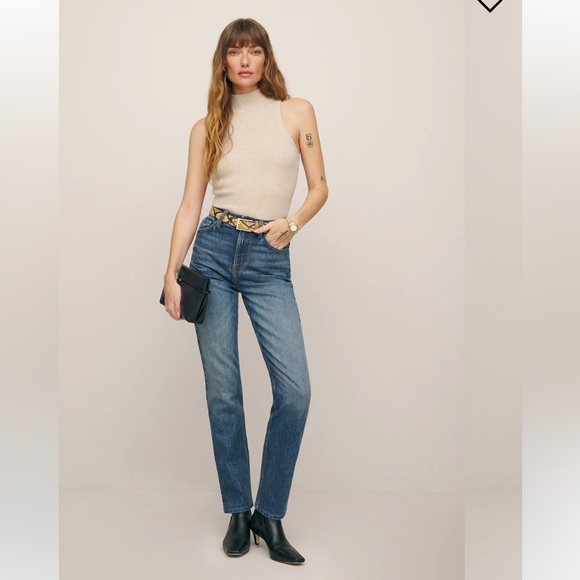 Reformation LIZA ULTRA HIGH RISE STRAIGHT JEANS - Picture 2 of 7